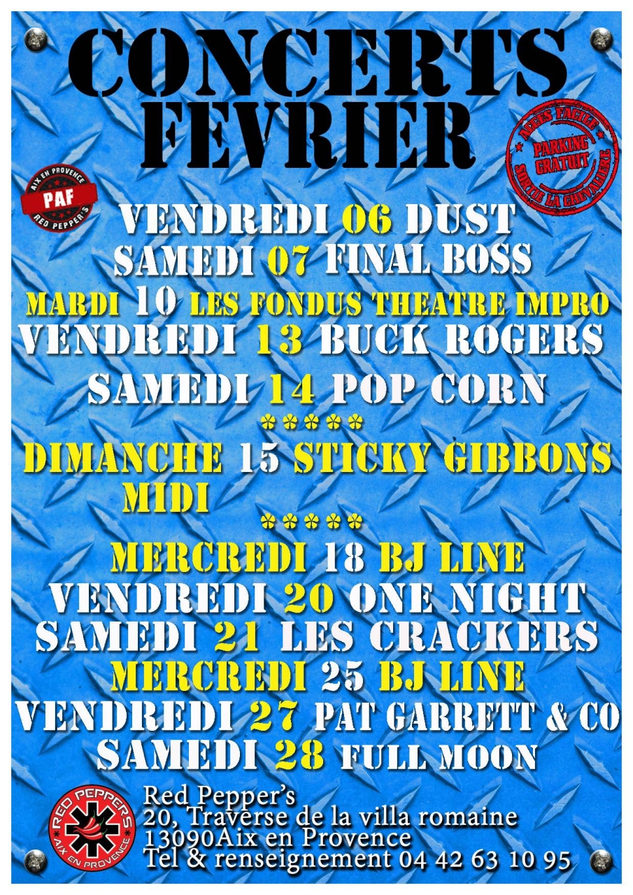 Concerts - Red Pepper's - Restaurant Aix En Provence - Bon restaurant Aix-en-Provence