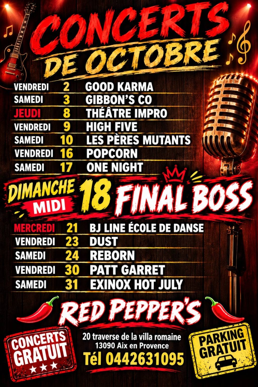 Le Red Pepper's - Restaurant Aix en Provence - restaurant a faire AIX-EN-PROVENCE